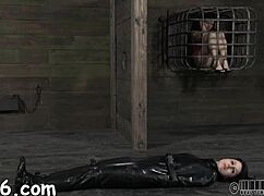 strippin in my tight lil 18+ steel cage while he rips clothes n fucks petite pussy hard