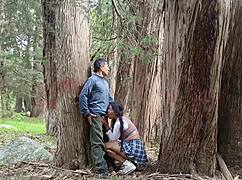 Old peasant spots young college girl in field and fucks her juicy pussy hard.