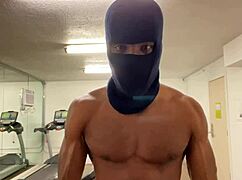 athletic bodybuilder flexes biceps to hoist ladies during outdoor workouts