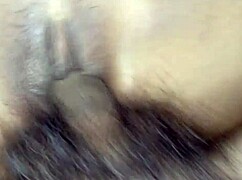 Shaved schoolgirl pussy rips open from first brutal fucking and creampie orgasm