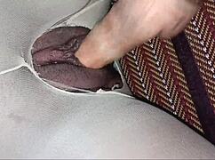 guy tears pantyhose fucks till creamy tight pussy fill