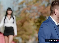 Valentina Ricci's tight holes gape from rough double pounding