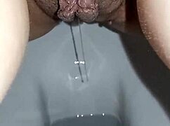mature milf squirts big pussy orgasm toilet solo tease