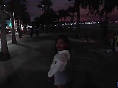 THAI TEEN GF's AMAZING HANDJOB on MONSTER COCK after date night