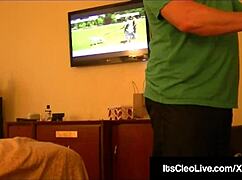 cam cutie its cleo takes deepthroat facial cumshot 😍💦