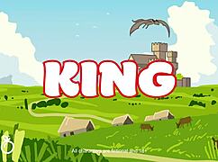 check out this cartoon king with tiny dick and huge tits ruling the scene