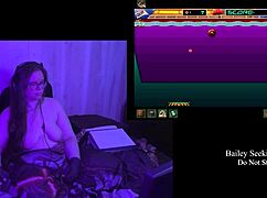 bbw brunette bares her big natural tits in naked secrets play