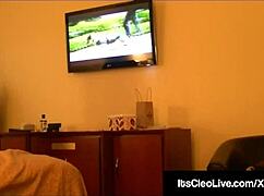 cam cutie its cleo takes deepthroat facial cumshot 😍💦