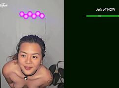 Exotiqfox's solo joi edging game with toys and moans