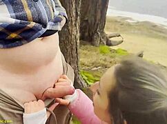 WATCH THIS FLEXIBLE NYMPHO GET BANGED HARD IN PUBLIC FOREST BY GROUP!