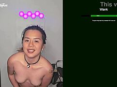 Exotiqfox's solo joi edging game with toys and moans