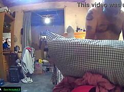 cock and cucumber double stuff her holes with cum finish