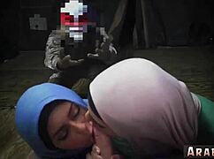 Petite teen sneaks hairy anal dildo play into army base solo