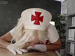 let hot nurse blondie fesser take care of your cock