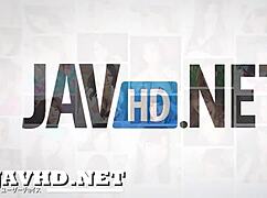 cute japanese milf babe teases hardcore group blowjob in stockings 😘👅