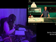 bbw brunette bares her big natural tits in naked secrets play