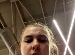 bbw teen gets hard gym fucking with fingering and creampie