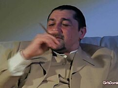 Lea in lingerie dominated hard for cash 😈💦