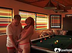 Ginger Breaks Billiard Rules with Bent-Over Deepthroat Action