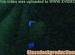 > black-light secret model interview hidden cam rough sofa spy