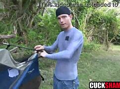 i watch my wife deepthroat stranger's cock outdoors