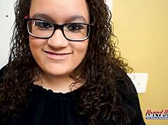 harper b slurps cock then takes hard pussy pounding