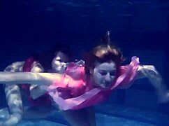 Lilia Mihalkova And Natalia Kupalka Dive Into Underwater Lesbian Play
