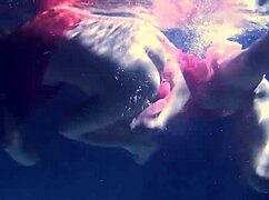 Lilia Mihalkova And Natalia Kupalka Dive Into Underwater Lesbian Play