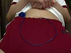 asian cutie spreads her legs for vibrator-induced squirting orgasms