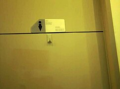 dang... busty redhead in mens bathroom spots huge dick and shakes ass begging for it!!