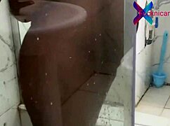 i know stepdad peeks at my shower so i let him fuck and squirt on red sheer 😍💦