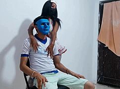 effeminate guy watches 22yo latina milf dance like horny whore