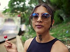 Petite Colombian Casting Beauty Teases Creampie