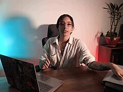 i'm horny secretary begging boss for raise on my knees