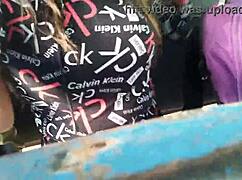 stranger gropes my ass on bus ride then milf tits bounce wild 😈🔥