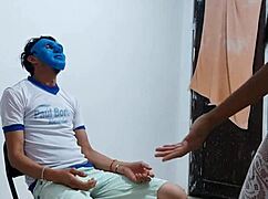 effeminate guy watches 22yo latina milf dance like horny whore