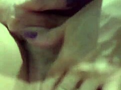 old naughty woman fingers her pussy solo closeup