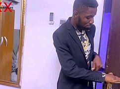 dorm quiet? ebony threesome explodes with monster cocks inside