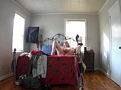 spy cam catches stepmom trying clothes then rubbing to orgasm