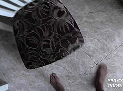 Pov 18 yo stepdaughter's steamy morning kitchen breakfast fuck