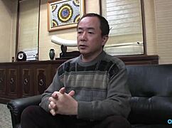 hear her moan from cum load after hard office fuck