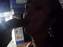 he couldn't hold back and flashed on the street