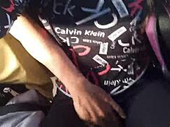 stranger gropes my ass on bus ride then milf tits bounce wild 😈🔥