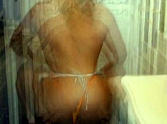 Milf squirts big tits in kitchen while muscular guy fucks ass