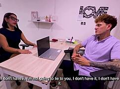 Colombian Milf Fucks Boss Hard to Settle Cuckold Hubby's Debt with Ass Creampie