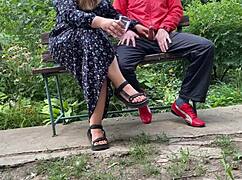 my mother-in-law's job makes me cum so hard flashing her fat ass!