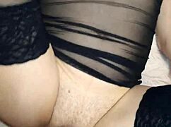 damn my wife's see-through lingerie makes first pov sex so hot and real