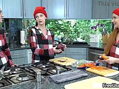 Riley Jean Serena Hill Violet Spice Thanksgiving Threesome