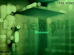 hey check out this sophisticated brunette muse showering so steamy