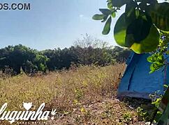 i pounded her big pussy at the rave party camp high on paper outdoors pov